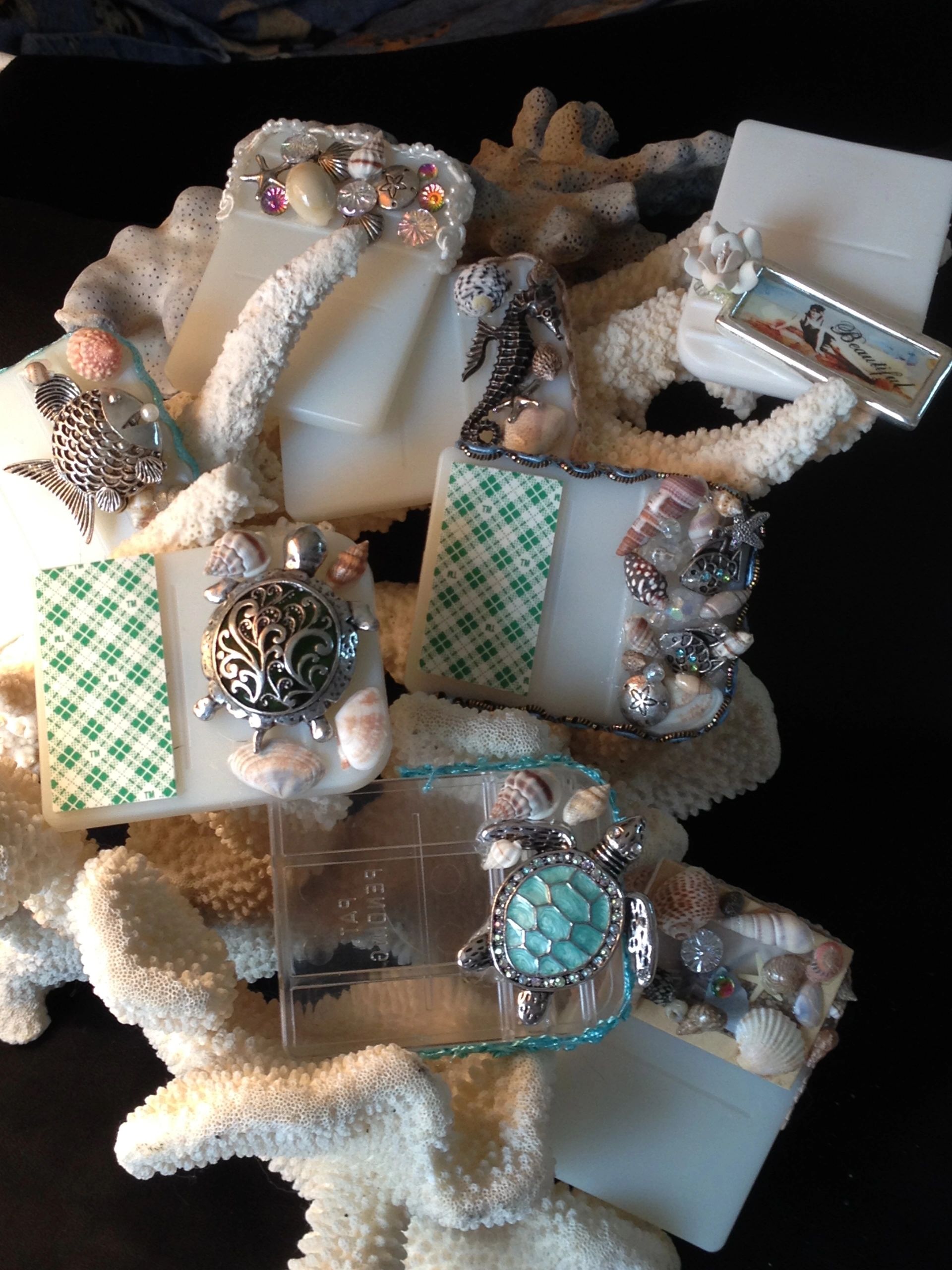 Coastal bohemian flat lay product display